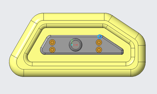 Open mirrored assembly