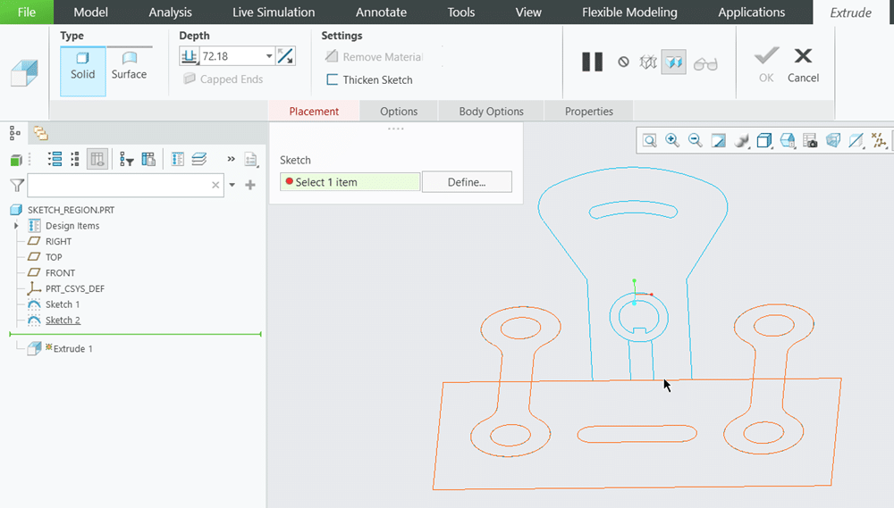 sketches are self-intersecting type